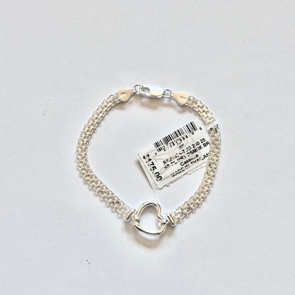 Jewelry - Brand Name Sterling Silver Heart Chain Bracelet
